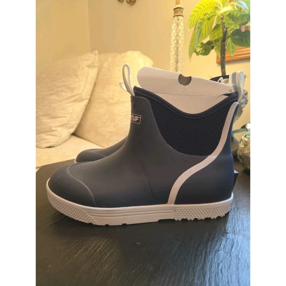 XTRATUF Men's Wheelhouse Waterproof Ankle Deck Boots Commercial Grade Navy 9 NEW